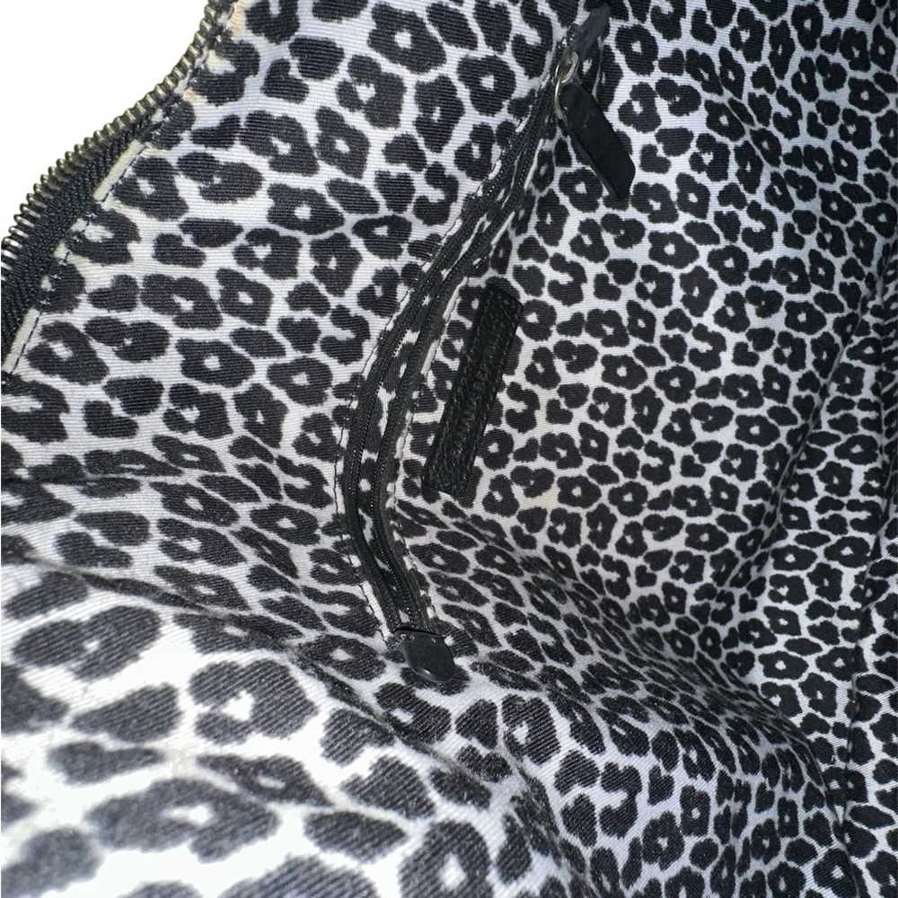 Banana Republic Colorblock Leather Hobo Bag - Ivory‎ & Black NWOT